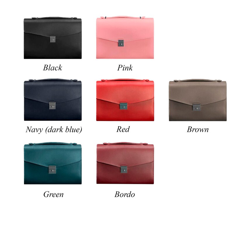 Red Leather Top Handle Bag with Silver Lock Elegant Structured Handbag for Women Classic Shoulder or Clutch Purse Gift