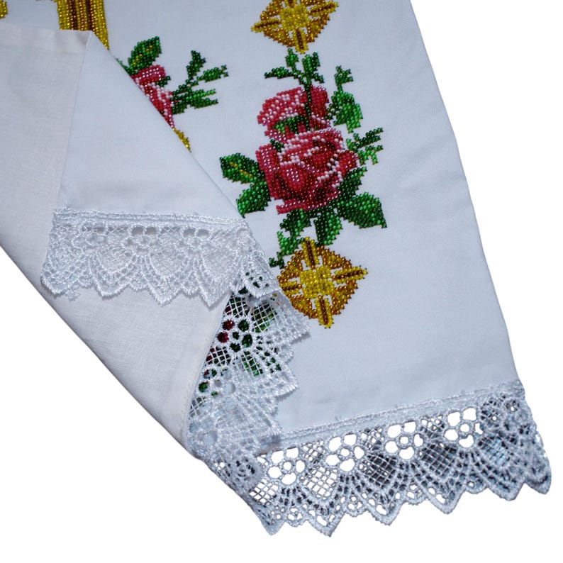 Easter hand made bead work basket cover