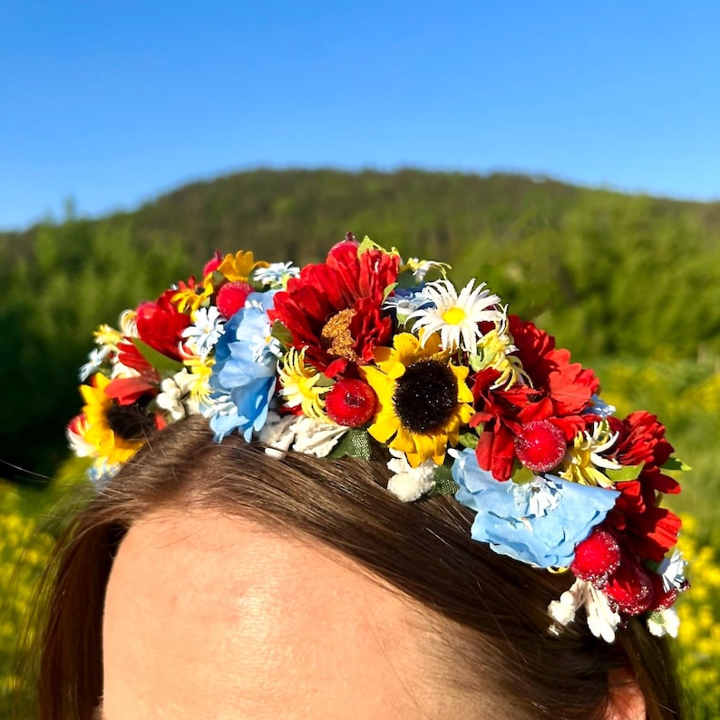 Handmade Slavic flower crown