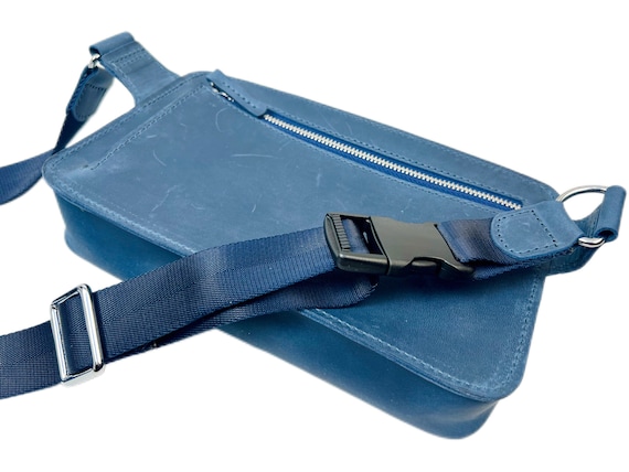 Stylish Blue Messenger Bag with Adjustable Strap Buy Messenger Hand Sider Cross Body Bag for Men & Women  main image 4