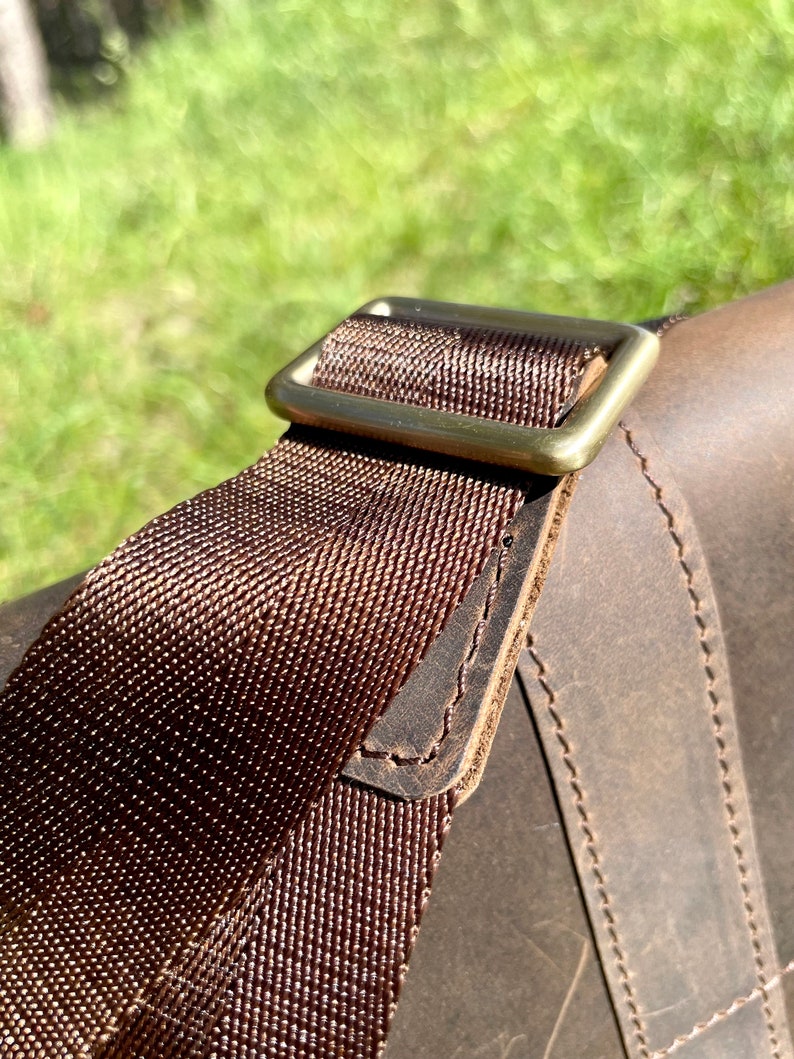 Distressed Leather Messenger Bag, Brown Leather Crossbody Bag, Vintage Shoulder Satchel, Handmade Rustic Laptop Bag