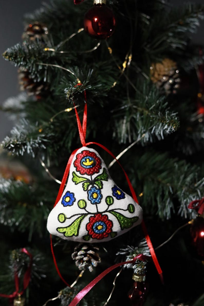 Embroidered Christmas Ornaments