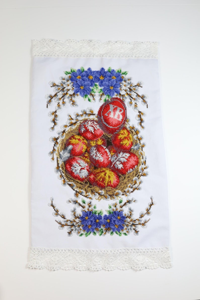 Ukrainian Easter beaded embroidery set