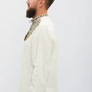 Traditional men's embroidered Ukrainian shirt
