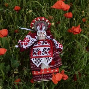 Ukrainian Motanka doll, Waldorf doll, Colorful Ukrainian amulet, Traditional doll, Ukrainian Motanka doll, Talisman Doll, Rag doll image 2