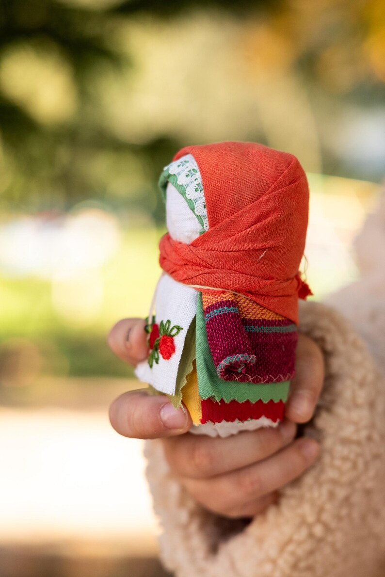 Embroidered Slavic Zernynka dolls