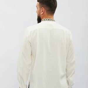 Traditional men's embroidered Ukrainian shirt