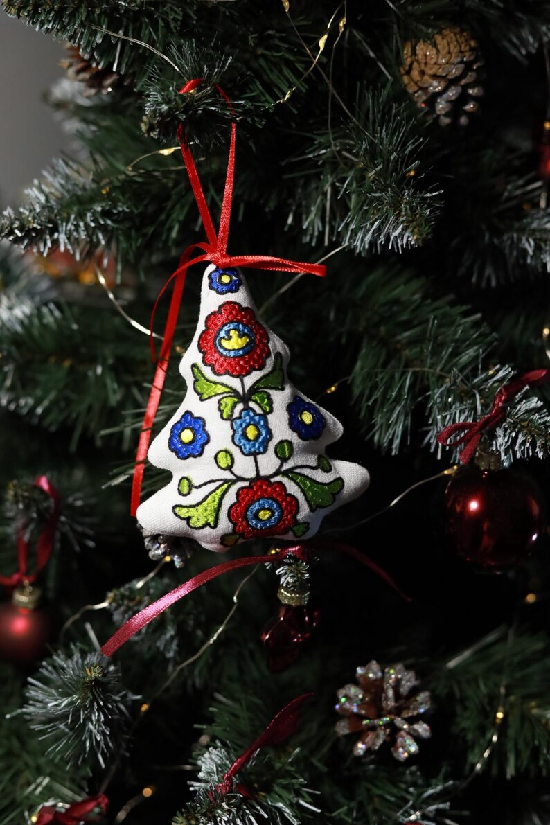 Embroidered Christmas Ornaments