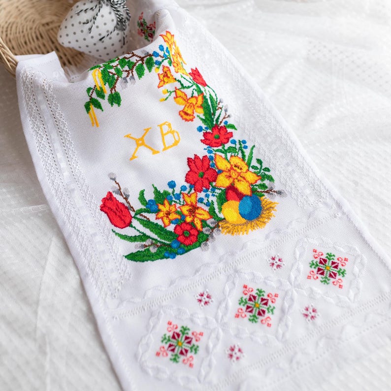 Handmade Ukrainian Easter Basket Cover