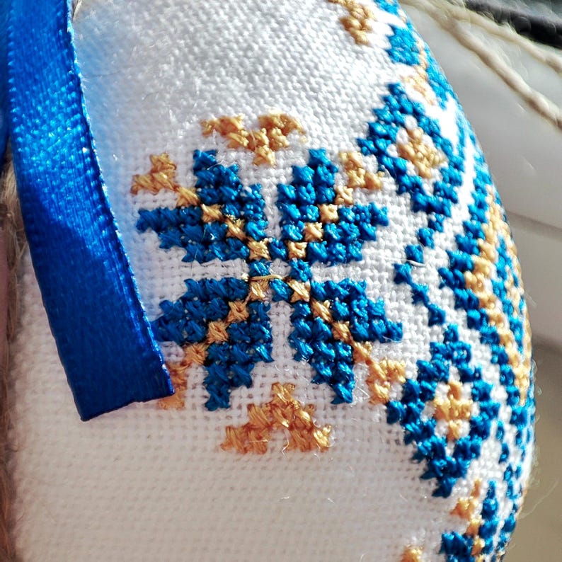 Ukrainian cross-stitch Pysanka