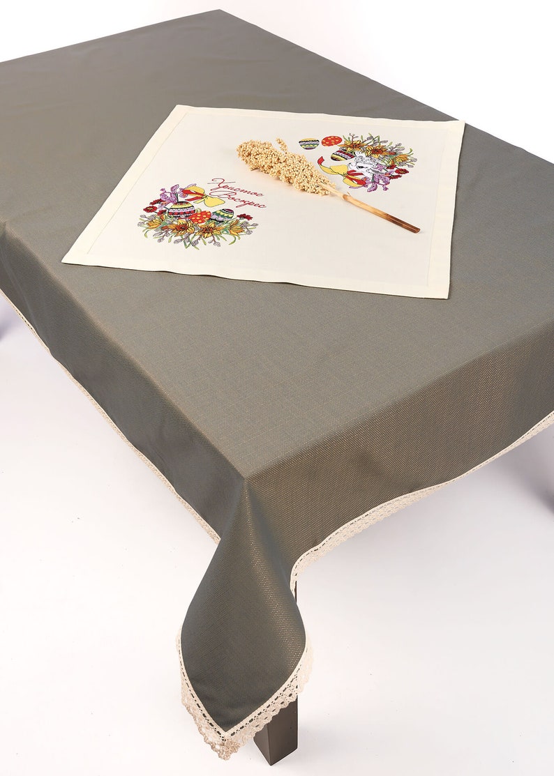 Embroidered Easter napkin