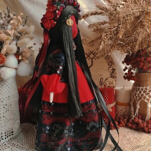 Ukrainian Motanka doll, Easter doll with candles and Easter basket, Collectible doll art, Easter gift for women, Unique decorative gift bild 9