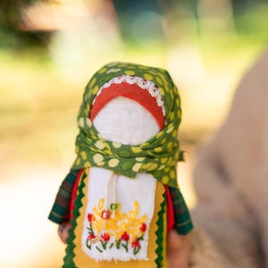 Embroidered Slavic Zernynka dolls