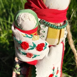 Ukrainian Motanka Doll With Baby, Waldorf Doll, Fertility Pregnancy ...