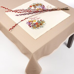 Embroidered Easter napkin