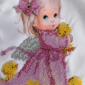 Beaded Easter basket cover