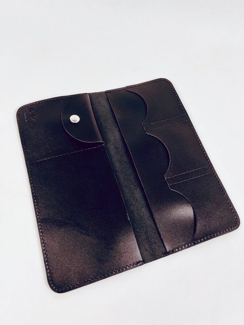 Elegant Handcrafted Black Leather Wallet