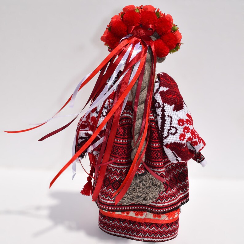 Ukrainian Motanka doll, Waldorf doll, Colorful Ukrainian amulet, Traditional doll, Ukrainian Motanka doll, Talisman Doll, Rag doll image 6