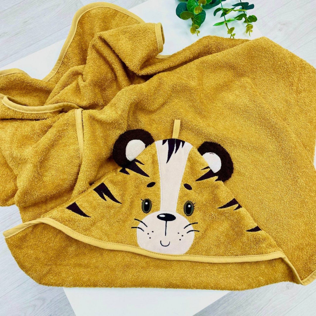 Tiger Hooded Towel, Kids Hooded Bath Towels, Kids Hooded Beach Towel