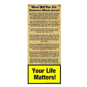 Christian Tract | Pack of 25 | Encourages Evangelism | Gospel Tracts