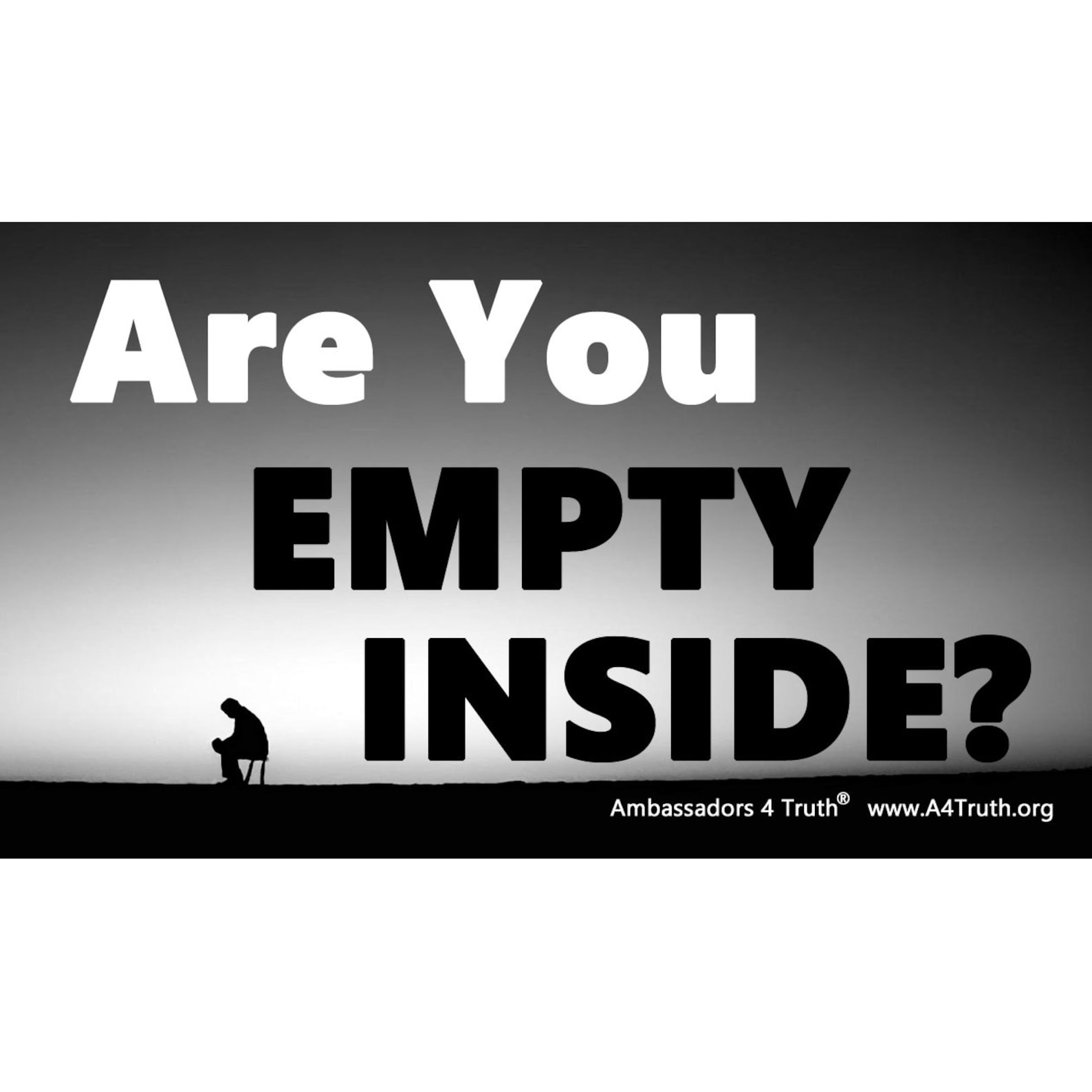 Are You Empty Inside Gospel Tracts Bible Tracts Business Card Size Pack