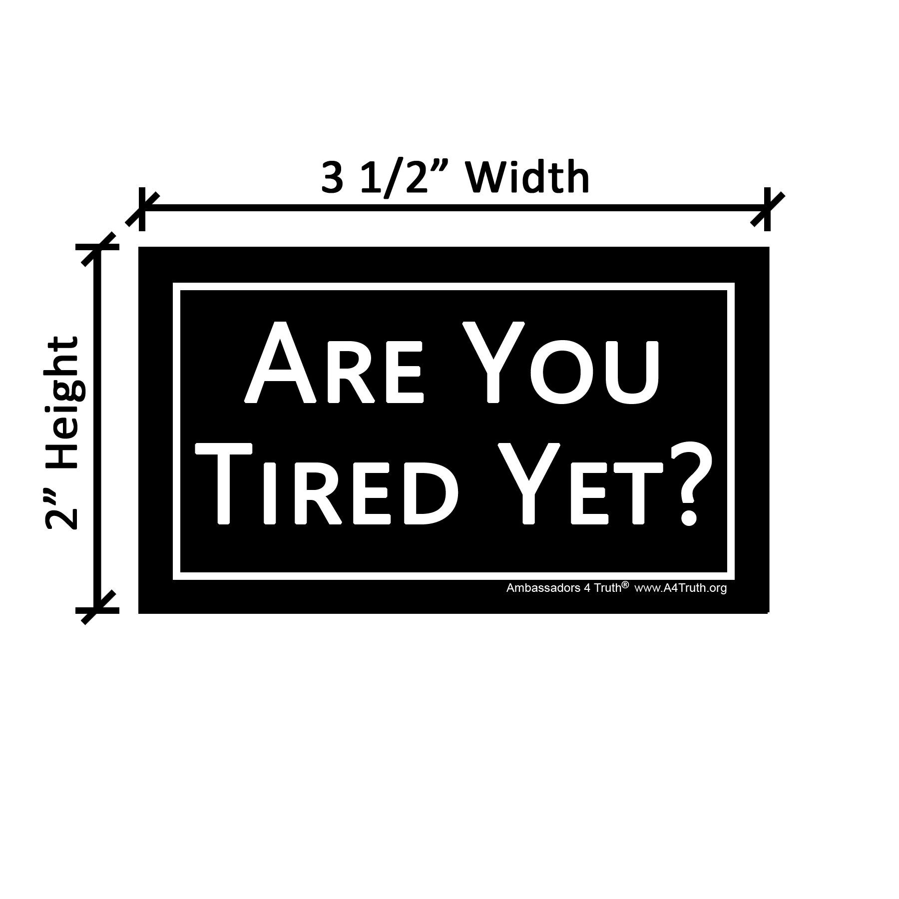 Tired Yet Christian Gospel Tracts Business Card Size Pack of 50 Etsy