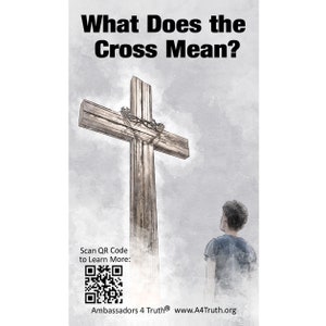 Cross Tract | Pack of 50 | Business Card Size | Gospel Tracts | Bible Tracts