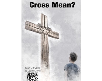 Cross Tract | Pack of 50 | Business Card Size | Gospel Tracts | Bible Tracts