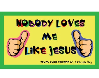 Kids Sticker | Gospel Tracts | Sticker | Pack of 50