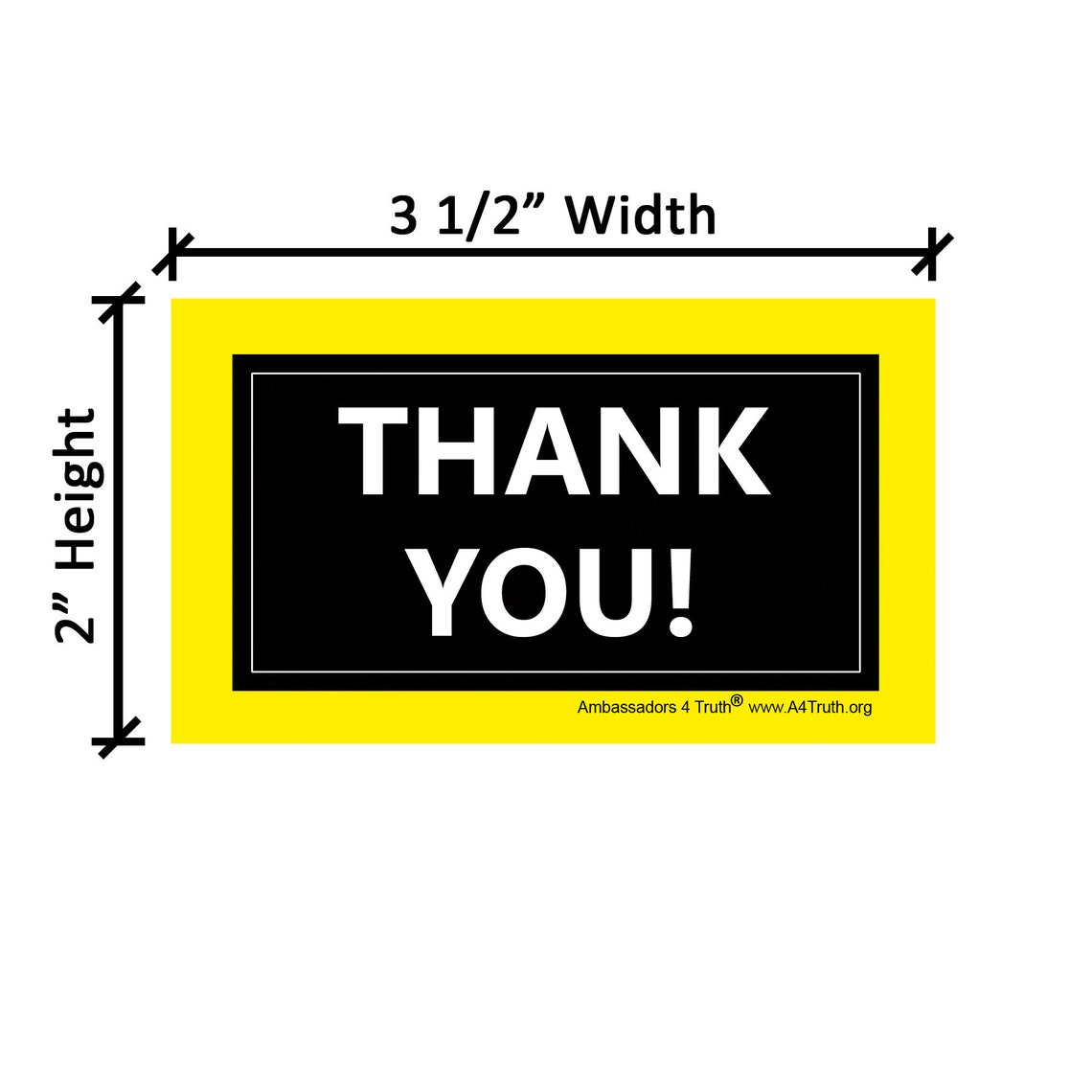 Thank You Christian Gospel Tracts Business Card Size Pack of 50