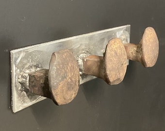 Railroad Spike Coat Rack