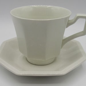 Johnson Brothers Heritage White Tea Cup and Saucer