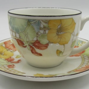 Wedgwood Trellis Flower koffiekop en schotel