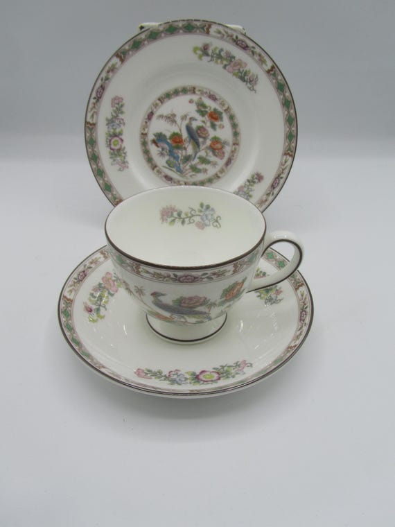 Wedgwood - Kutani Crane - Tea Cup and Saucer - Etsy