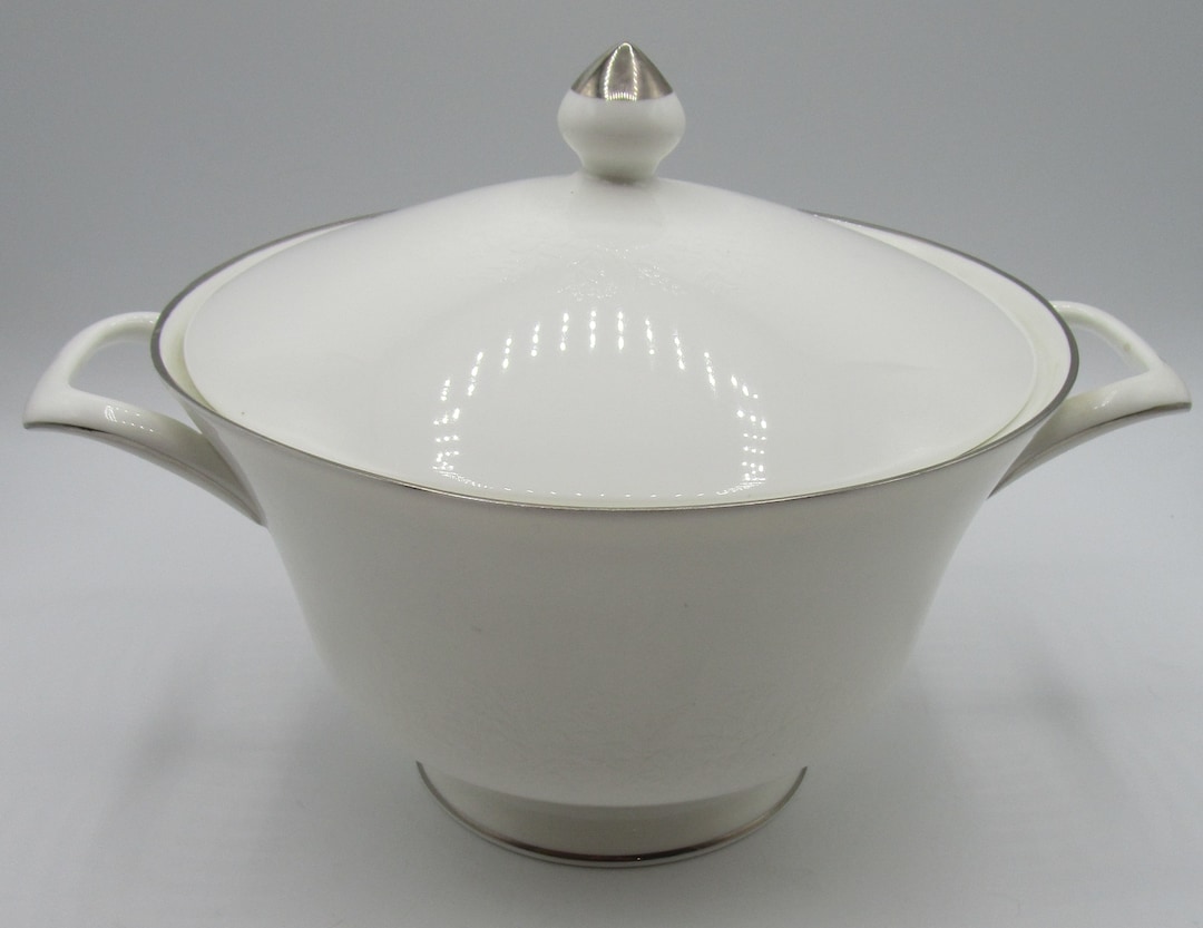 Wedgwood Silver Ermine Lidded Veg Tureen Etsy UK