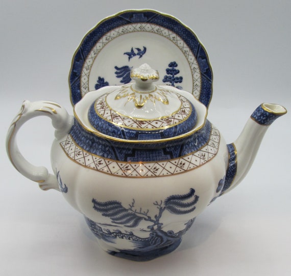 Booths Real Old Willow Tea Cup and Saucer - Etsy