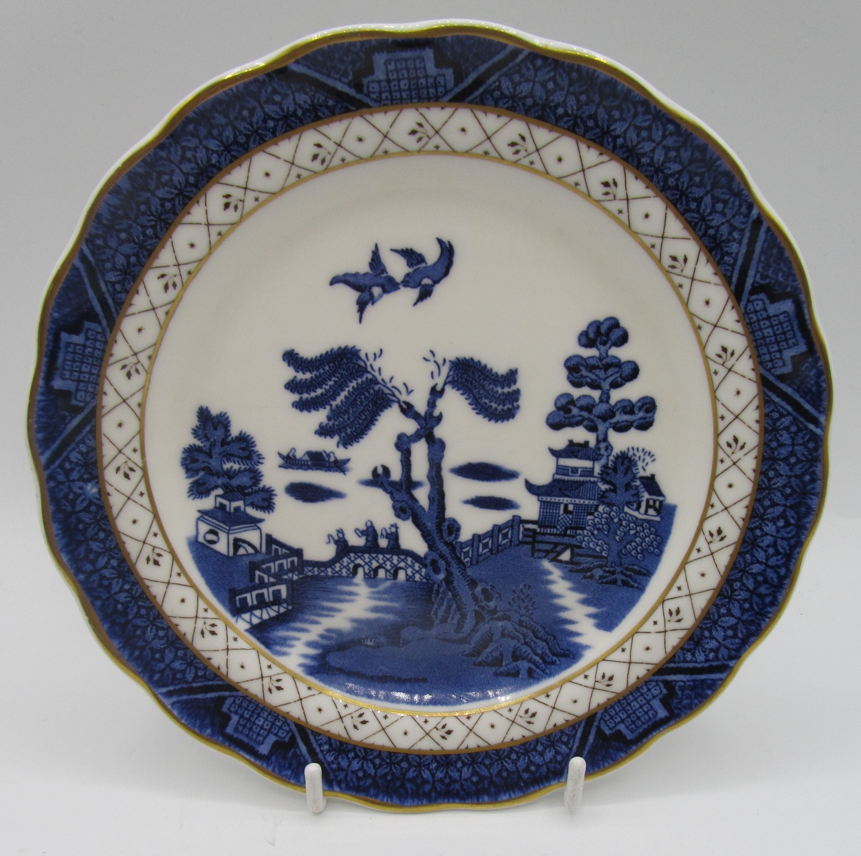 【美品】ロイヤルドルトン★BOOTHS Real Old Willow★大皿 Booths Real Old Willow 6 7/8