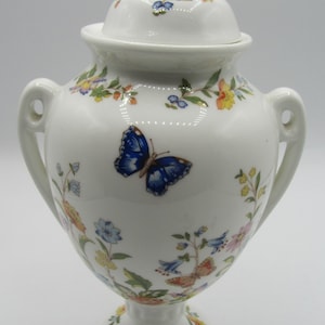 Aynsley Cottage Garden 23cm Tall Lidded Handled Urn