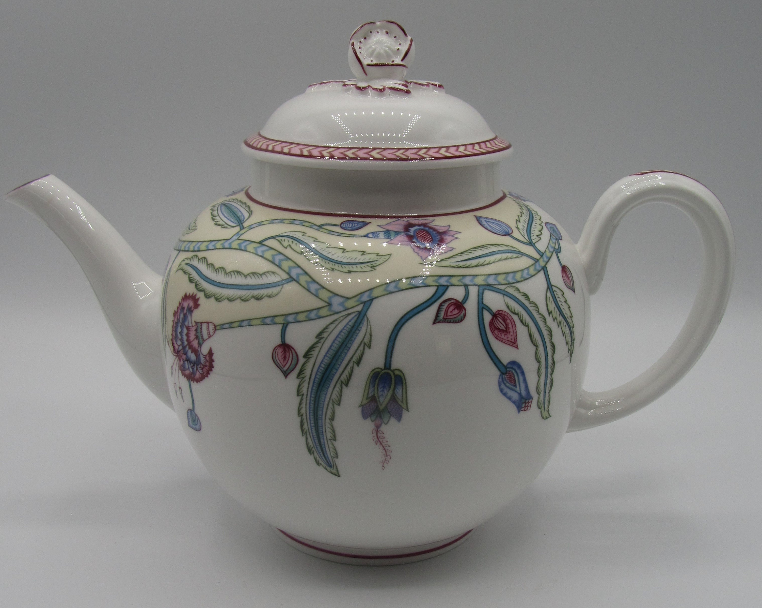 Royal Worcester Jacobean Floral Teapot - 2 Pint - Etsy