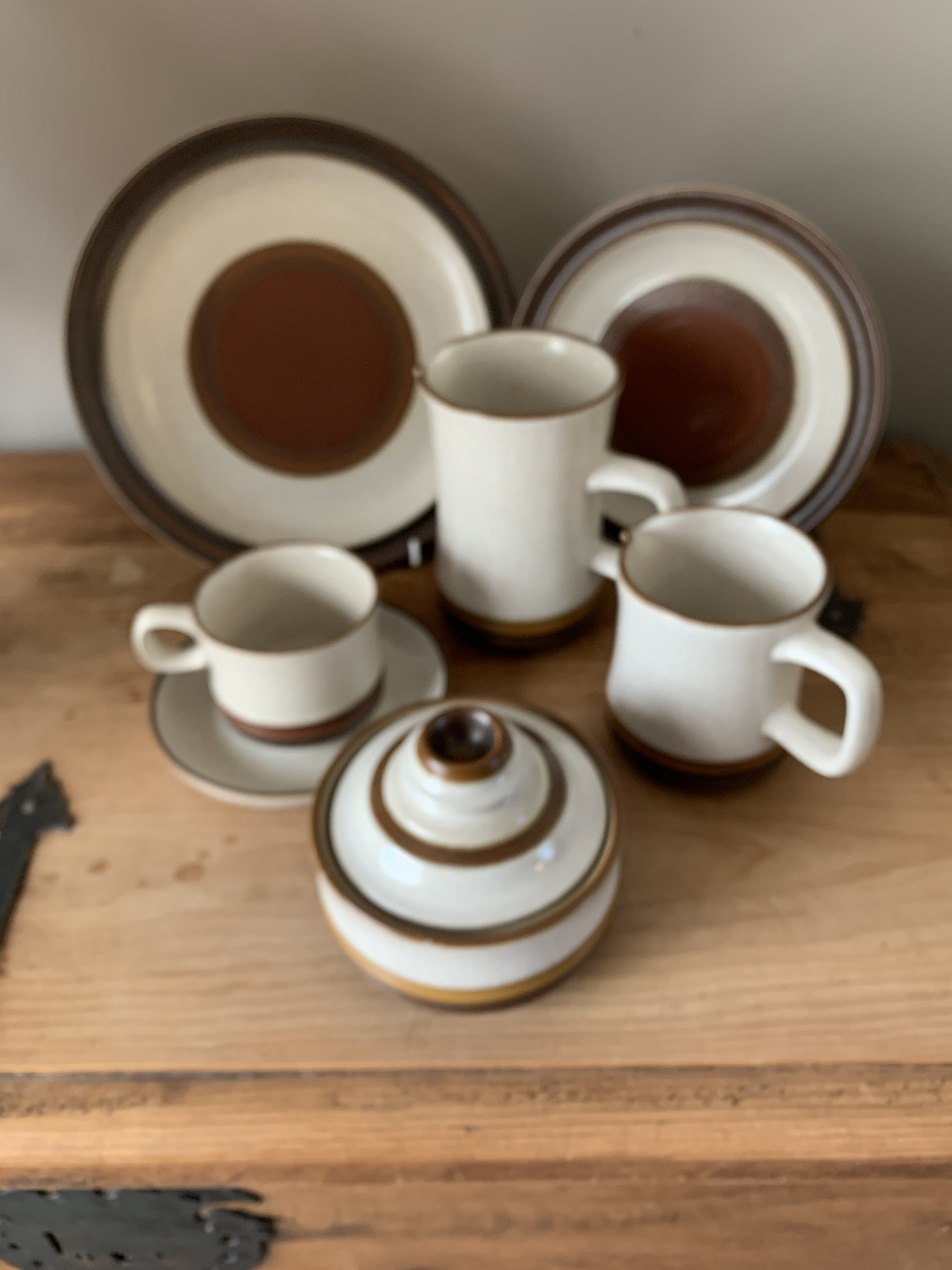 Vintage Denby Potters Wheel Tan Centre Large 1 Pint Tall Jug Etsy UK