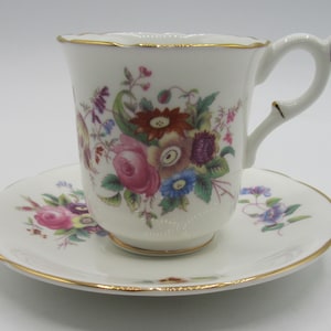 Tasse et soucoupe à café Coalport June Time (expresso)