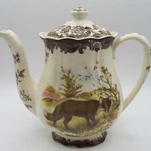 Palissy Game Series 2 Pint Coffee Pot - Fox - Very Rare