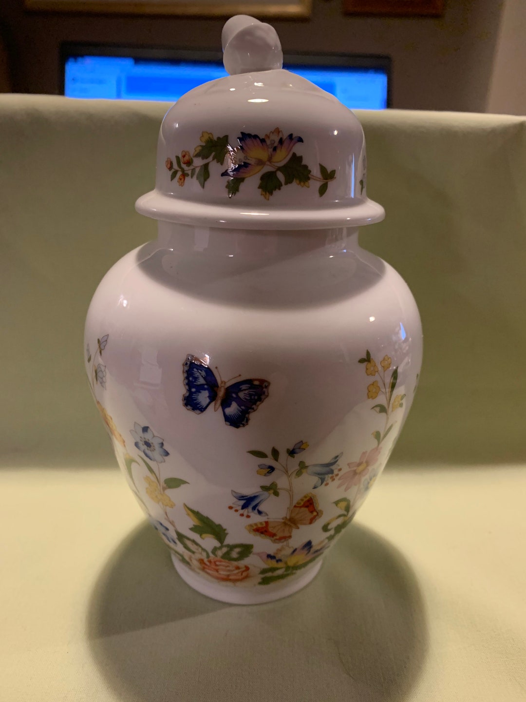 Aynsley Cottage Garden Ginger Jar Vintage Floral Etsy UK