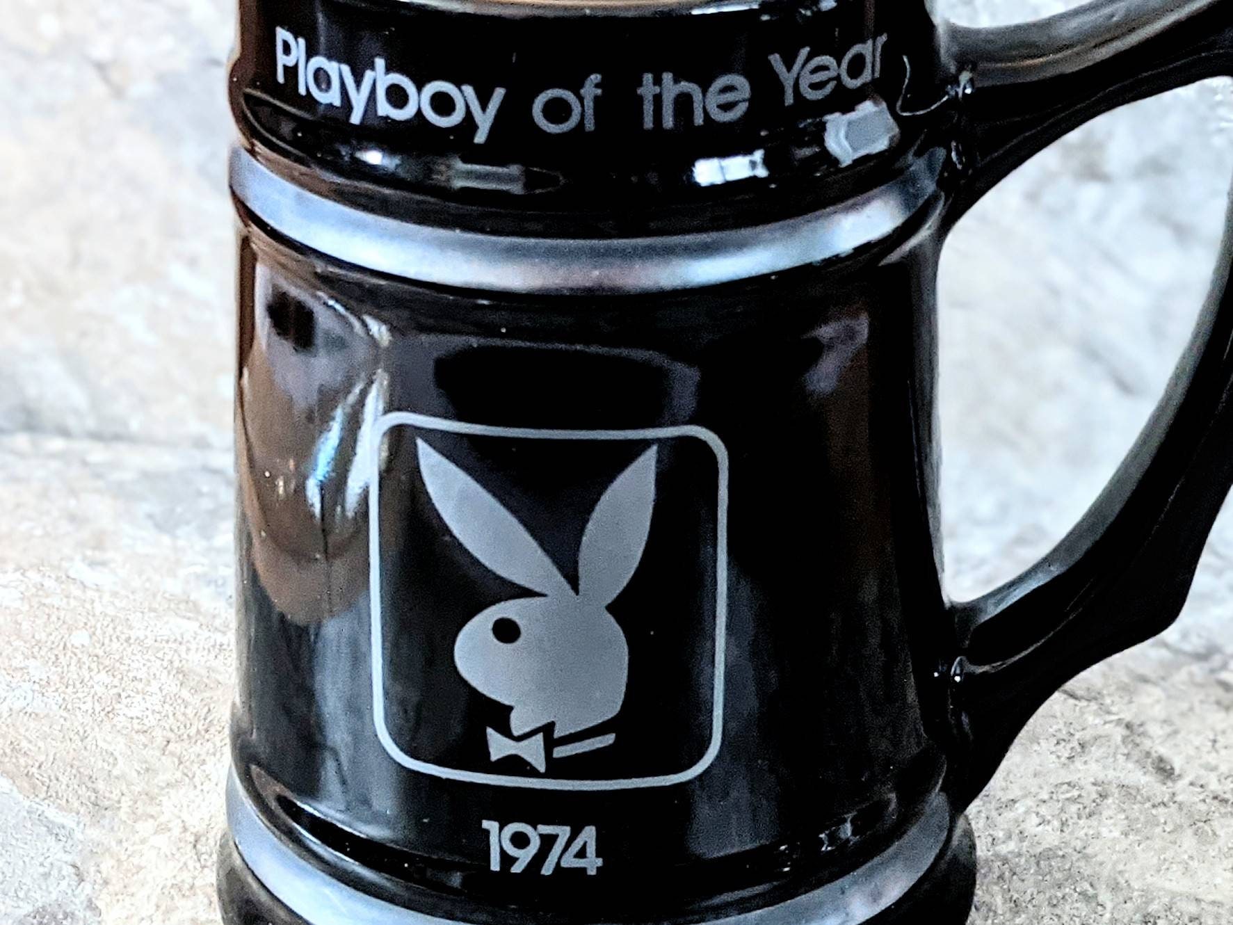 1970's Playboy of the Year beer stein & Playboy stirrer. Etsy