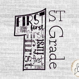 First Grade SVG | Back to School SVG | 1st Grade Shirt | First Day of School | Teacher Gift