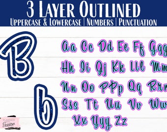 Download Layered Svg Letters Etsy