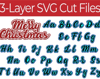 Download Layered Fonts Svg Etsy