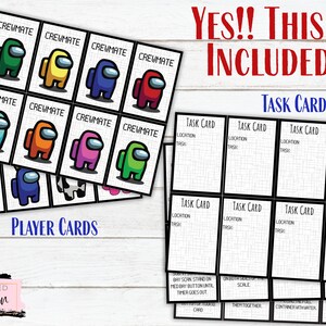 Editable Among Us Task Cards DIGITAL DOWNLOAD | Etsy