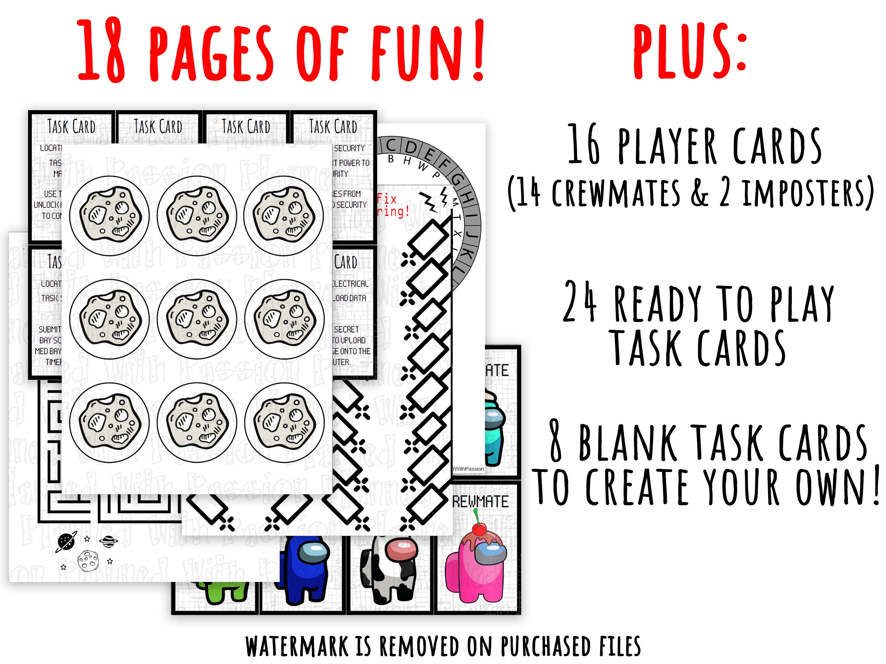 printable among us in real life game among us game party etsy