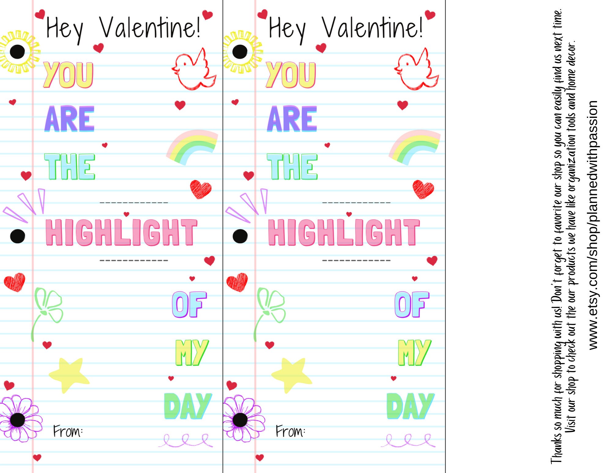 Highlighter Printable Valentines Day Tags You Are the Highlight of My ...